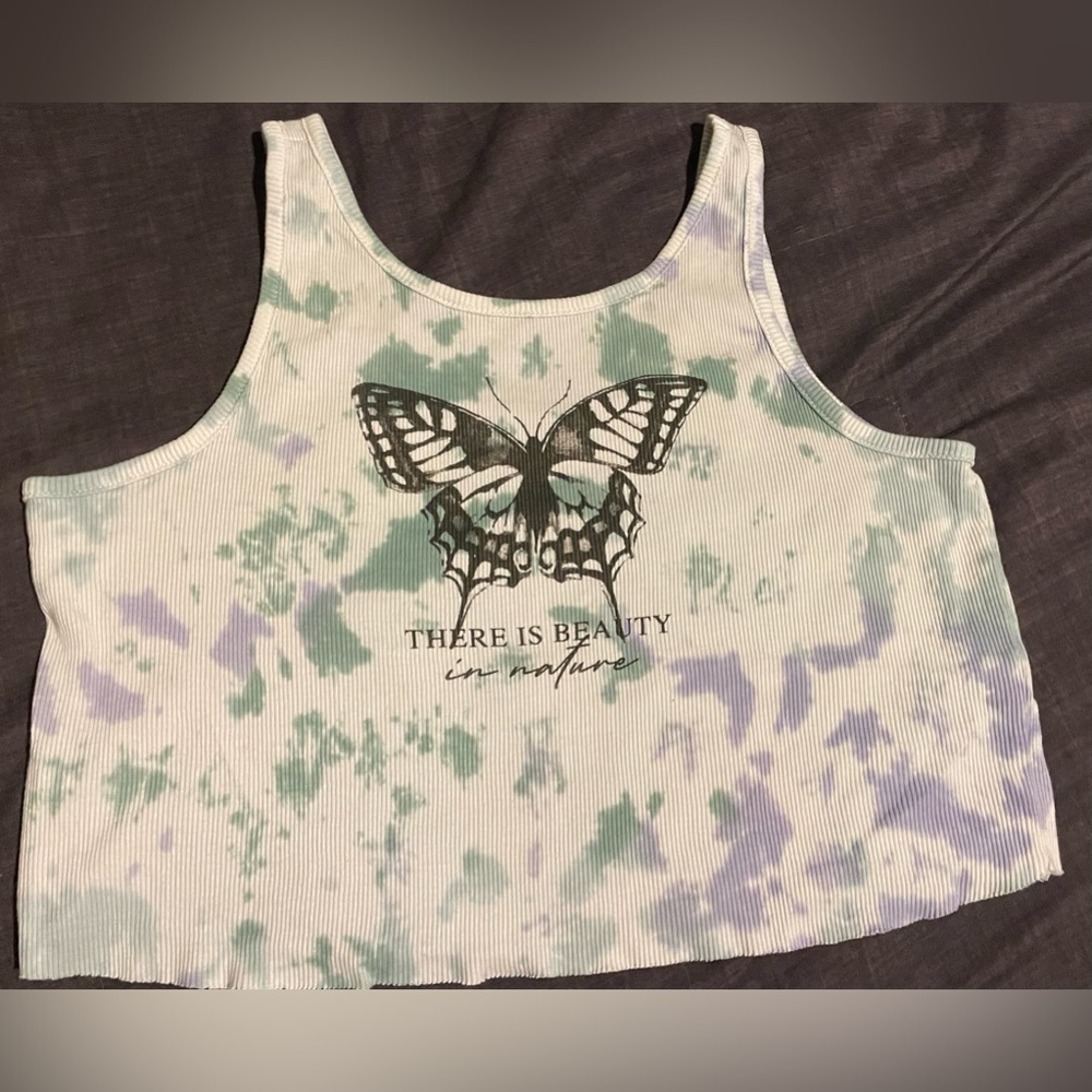 Tye Dye Cropped Tank Top